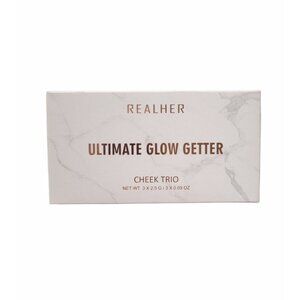 RealHer ULTIMATE GLOW GETTER Cheek Trio Blush Bronzer Highlighter New In Box FFF